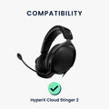 kwmobile Ear Pads for HyperX Cloud Stinger Ear Cushions Replacement Headphone Parts Headphone Replacement Pads Over Ear Headphones