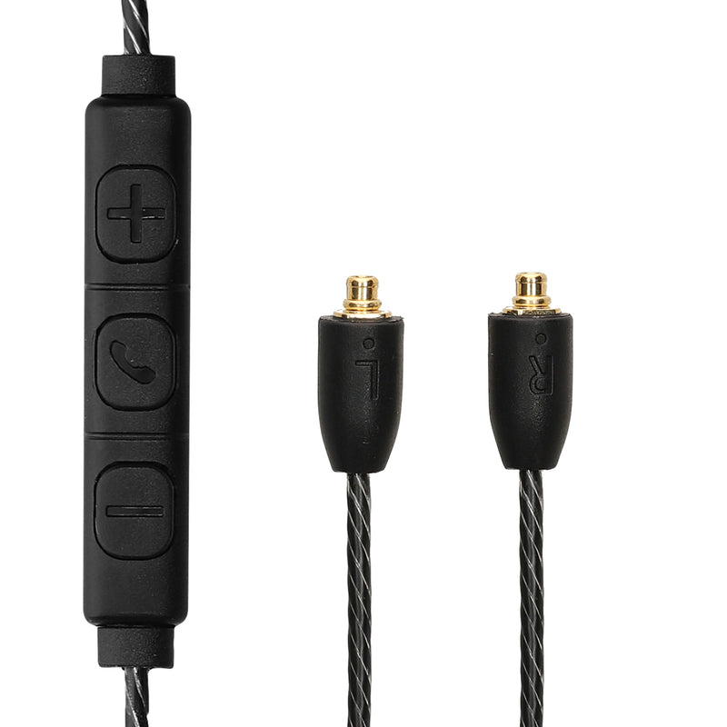 kwmobile Headphone Cable for Shure SE215 / SE315 / SE425 / SE535 / SE846 / UE900 - Replacement Cable 120 cm Microphone Volume Control - 3.5mm Jack
