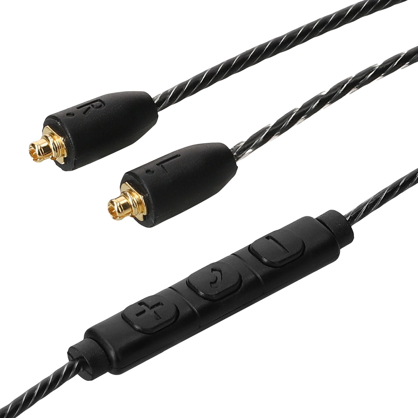 kwmobile Headphone Cable for Shure SE215 / SE315 / SE425 / SE535 / SE846 / UE900 - Replacement Cable 120 cm Microphone Volume Control - 3.5mm Jack