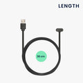 kwmobile Compatible for Mojawa RunPlus USB Charging Cable Charger for Smartwatch Fitness Tracker Replacement Cable