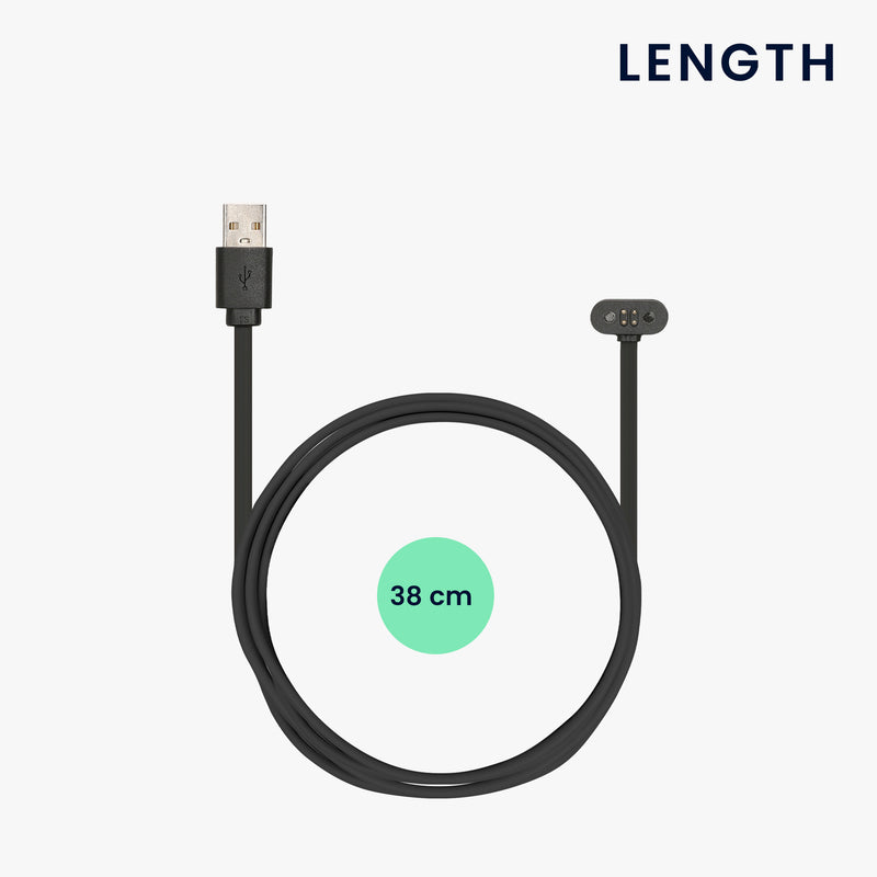 kwmobile Compatible for Mojawa RunPlus USB Charging Cable Charger for Smartwatch Fitness Tracker Replacement Cable