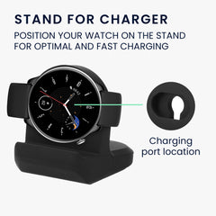 Ladestation für Huami Amazfit GTR Mini / GTS 4 Mini / GTS 3 / Amazfit Active 2 / Active Edge - Schwarz - Halterungen
