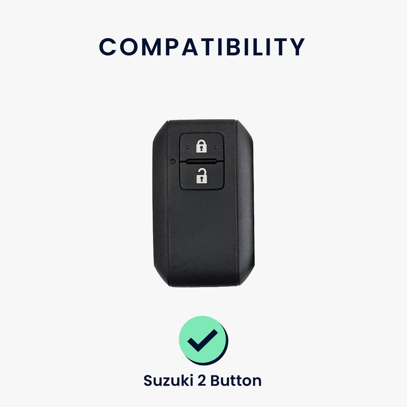 kwmobile Car Key Cover Compatible with Suzuki 2-Button Car Key Keyless Go Cover