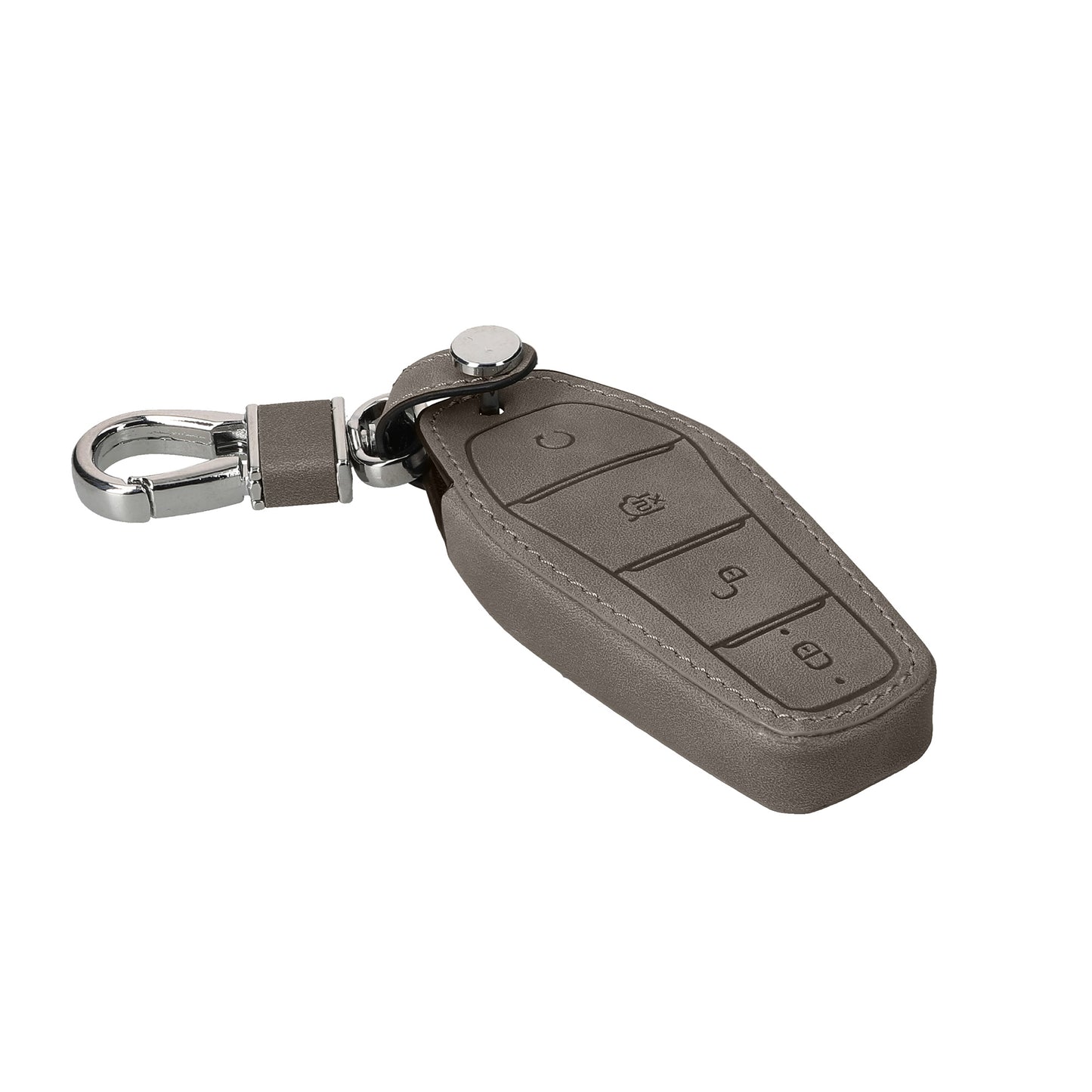 kwmobile Car Key Fob Cover compatible with BYD Atto 3 / Sealion / Han / Tang / Dolphin / Seal - Faux Leather Protective Case Key Shell Cover