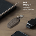 kwmobile Car Key Fob Cover compatible with BYD Atto 3 / Sealion / Han / Tang / Dolphin / Seal - Faux Leather Protective Case Key Shell Cover