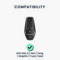 kwmobile Car Key Cover compatible with BYD Atto 3 / Sealion / Han / Tang / Dolphin / Seal