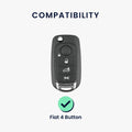 kwmobile Car Key Cover compatible with Fiat 4-Button Flip Car Key - Key Case