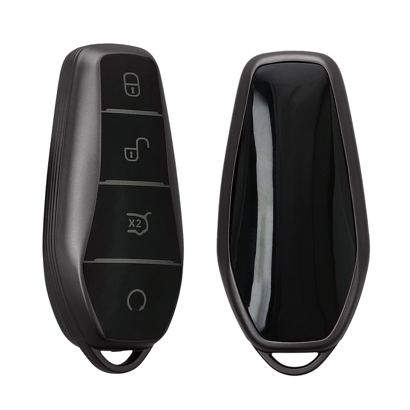 kwmobile Car Key Cover compatible with BYD Atto 3 / Sealion / Han / Tang / Dolphin / Seal - Silicone Key Fob Cover