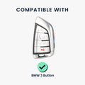 kwmobile Car Key Cover Compatible with BMW 3-Button Smart Key Car Key