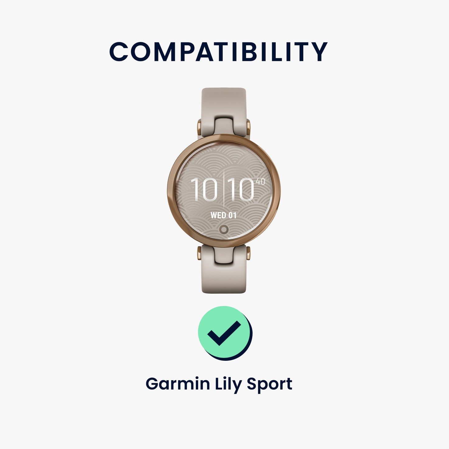 kwmobile Screen Protector Compatible with Garmin Lily Sport Film Protective Film for Fitness Tracker Robust Screen Protection