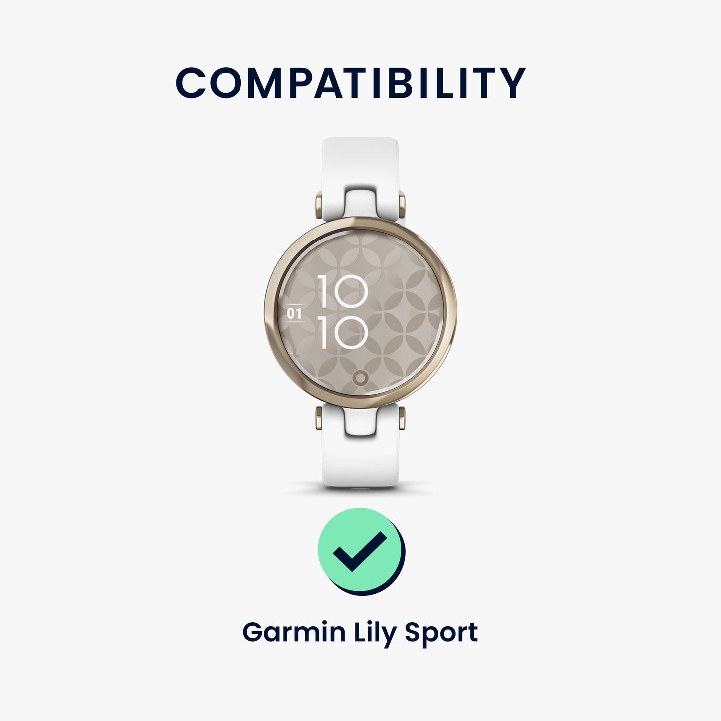 kwmobile Watch Strap Compatible with Garmin Lily Sport Replacement Band Replacement Strap for Smartwatch 14 - 22 cm Inner Dimensions