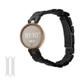 kwmobile Edelstahl Uhrenarmband kompatibel mit Garmin Lily Sport Ersatz Armband - Ersatzarmband für Smartwatch - 14 - 22 cm Innenmaße - Schwarz Schwarz  [dsg03]