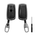 kwmobile Car Key Cover Compatible with BMW 3-Button Keyless Go Car Key - Protective Case with Keyring