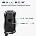 kwmobile Car Key Cover Compatible with BMW 3-Button Keyless Go Car Key - Protective Case with Keyring