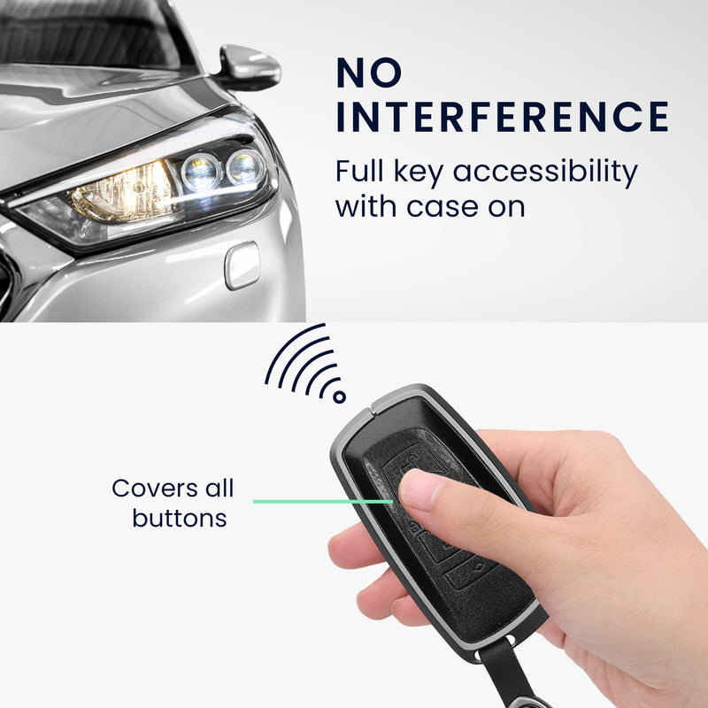 kwmobile Car Key Cover Compatible with BMW 3-Button Keyless Go Car Key - Protective Case with Keyring