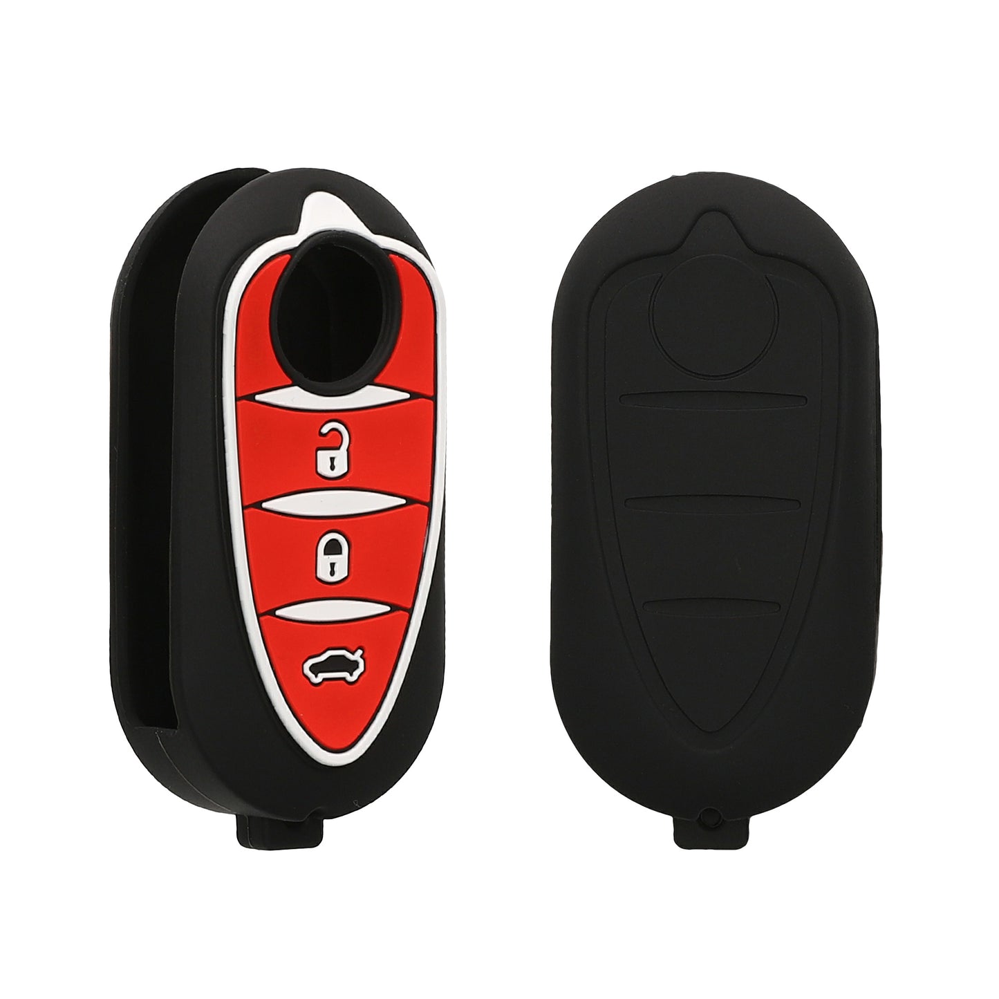 kwmobile Car Key Cover compatible with Alfa Romeo 3-Button MiTo Giulietta Brera 159 - Key Fob Cover