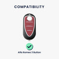 kwmobile Car Key Cover compatible with Alfa Romeo 3-Button MiTo Giulietta Brera 159 - Key Fob Cover