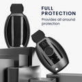 kwmobile Car Key Cover Compatible with Mercedes Benz 3-Button Car Key - Silicone Cover