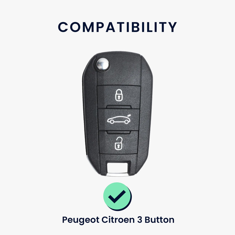 Silicone Cover compatible with Peugeot Citroen Car Key