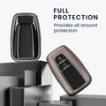 kwmobile Car Key Fob Cover Compatible with Toyota 2-Button Smart Key - Silicone Case