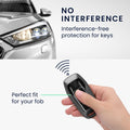 kwmobile Car Key Cover Compatible with Ford 3-Button MyKey Car Key (Key Free) - Silicone Protective Case