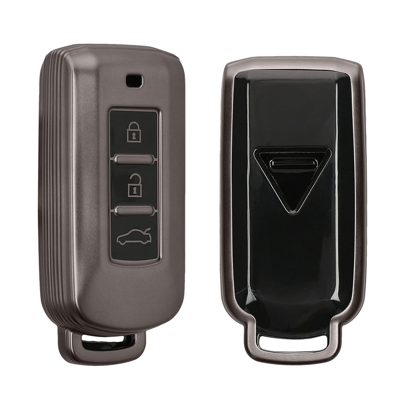 kwmobile Car Key Cover Compatible with Mitsubishi 3-Button Car Key - Silicone Protective Case