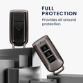 kwmobile Car Key Cover Compatible with Mitsubishi 3-Button Car Key - Silicone Protective Case