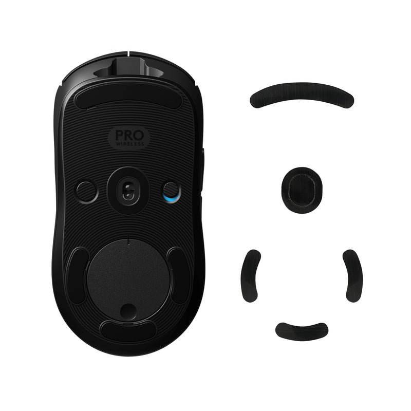 kwmobile Mouse Feet Sticker kompatibel mit Logitech G Pro Wireless Gaming Ersatz Glider - Mausfüße passgenau - Maus Glides in Schwarz Schwarz  