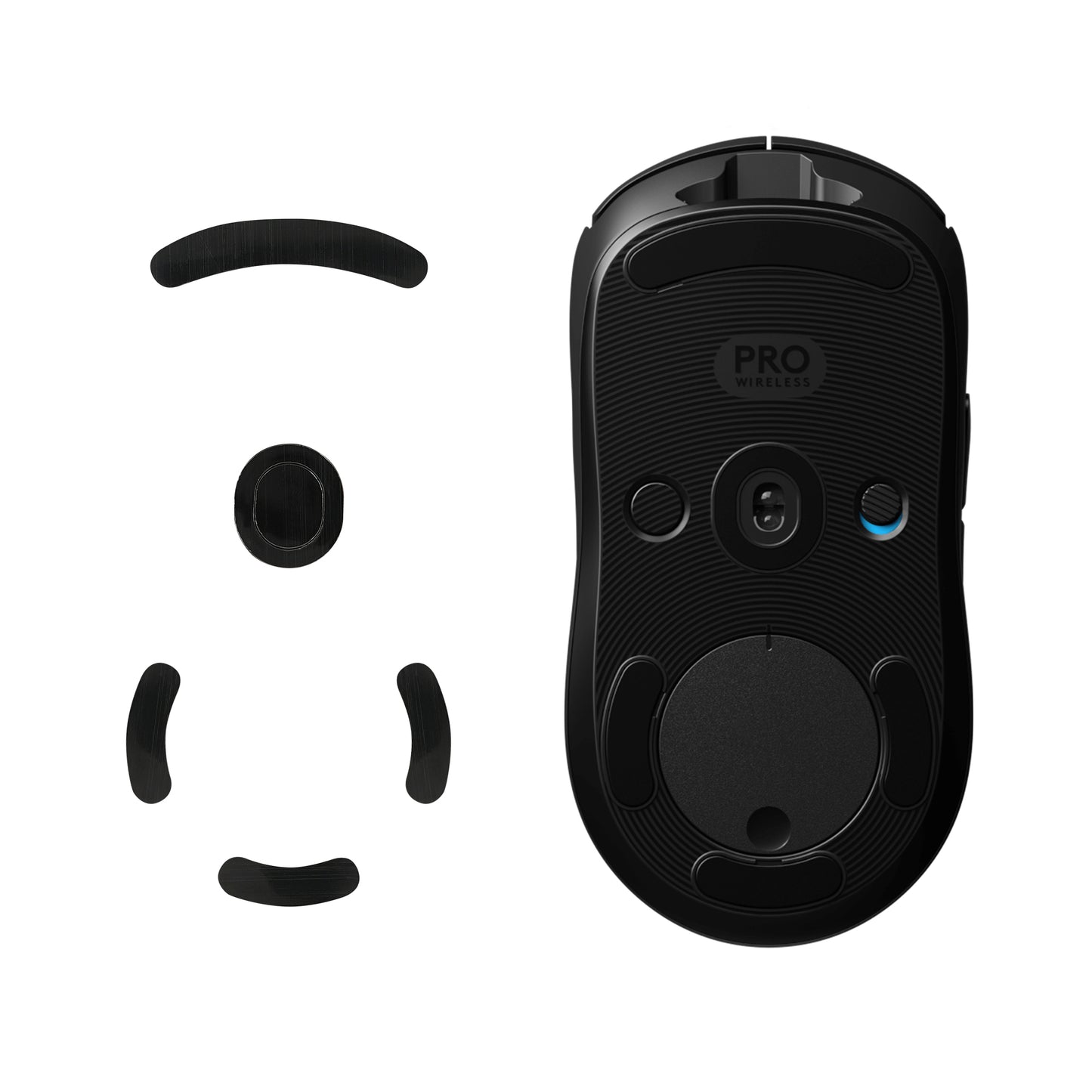 kwmobile Mouse Feet Sticker compatible with Logitech G Pro Wireless Gaming Replacement Gliders - Precisely Fitting Mouse Feet - Mouse Glides