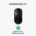 kwmobile Mouse Feet Sticker compatible with Logitech G Pro Wireless Gaming Replacement Gliders - Precisely Fitting Mouse Feet - Mouse Glides