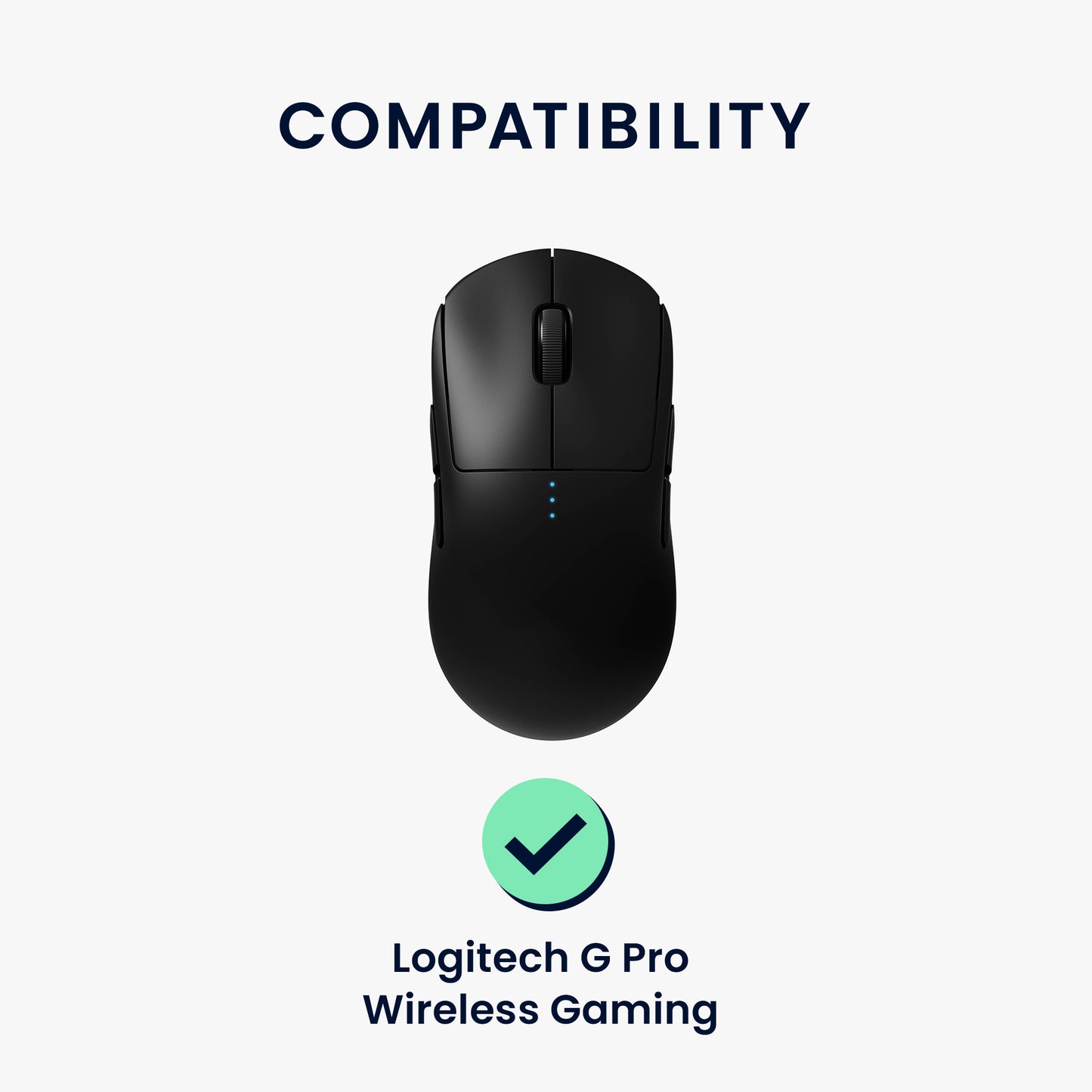 kwmobile Mouse Feet Sticker compatible with Logitech G Pro Wireless Gaming Replacement Gliders - Precisely Fitting Mouse Feet - Mouse Glides