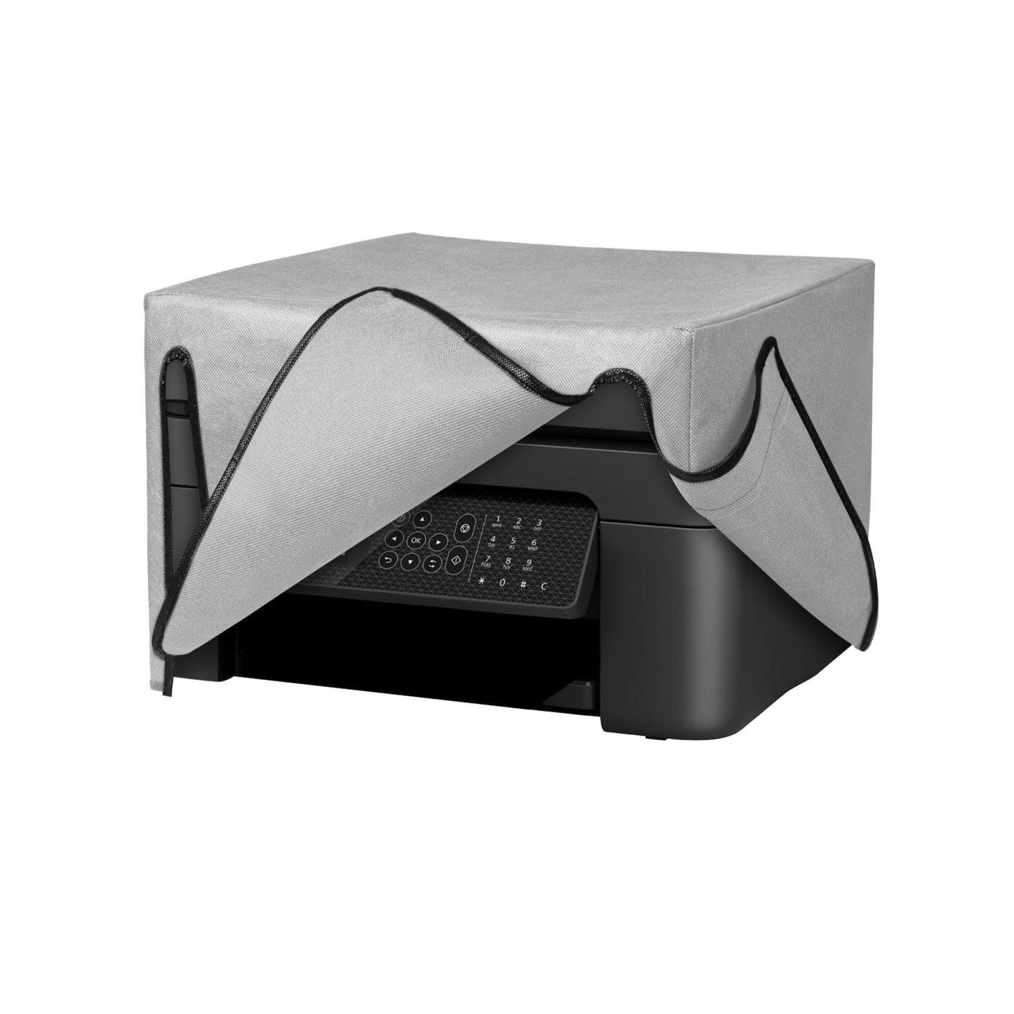 kwmobile Cover kompatibel mit Epson Workforce WF-2930 - Tasche Hülle Drucker - Staubschutzhülle Schutzhaube Schutzhülle - Hellgrau Hellgrau  