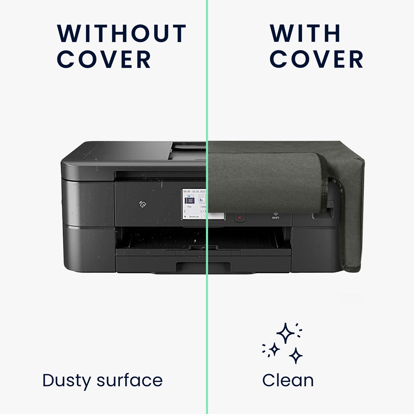 kwmobile Cover compatible with Brother MFC-J1170DW / MFC-J1010DW / MFC-J1012DWI - Printer Bag Case - Dust Cover Protective Cover