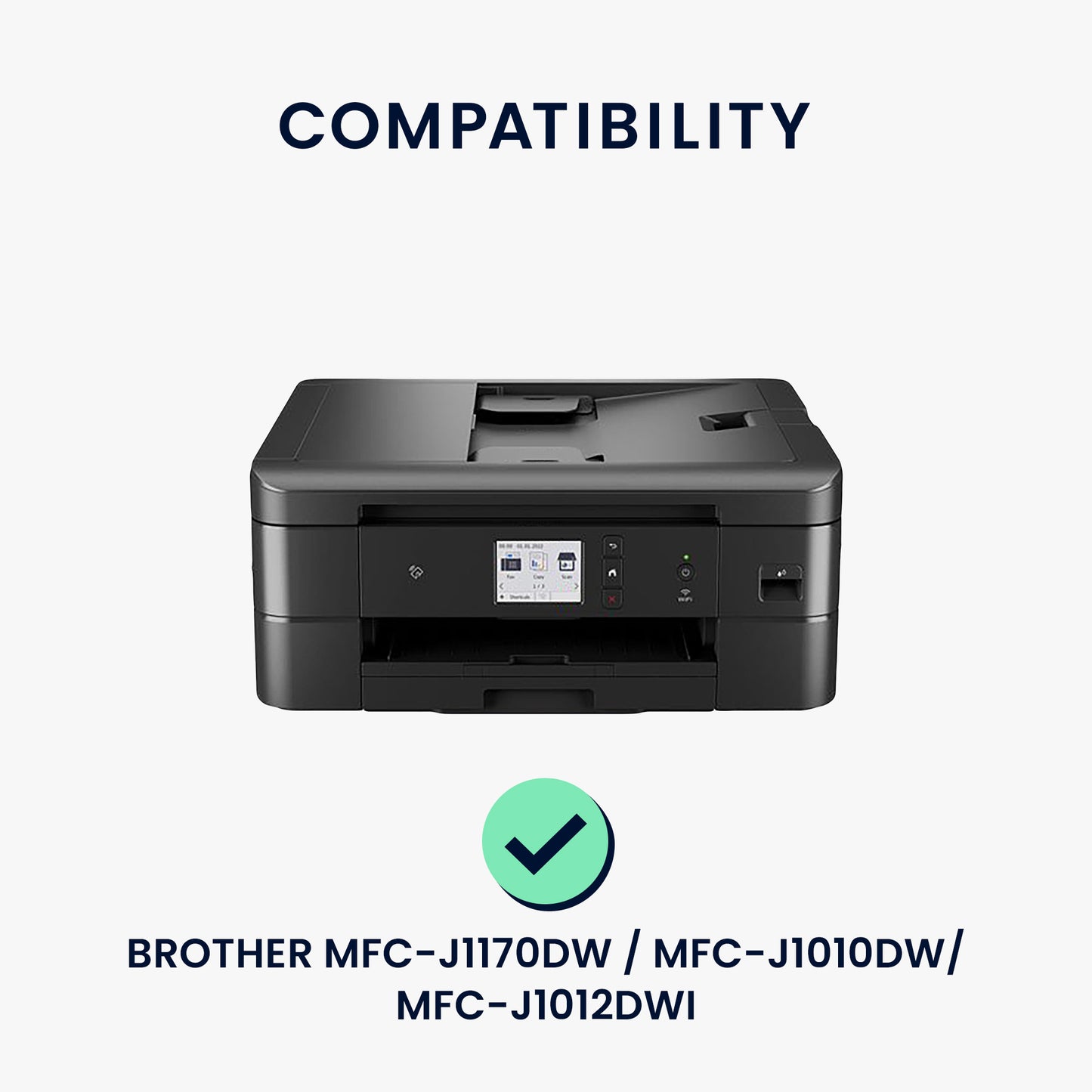 kwmobile Cover compatible with Brother MFC-J1170DW / MFC-J1010DW / MFC-J1012DWI - Printer Bag Case - Dust Cover Protective Cover