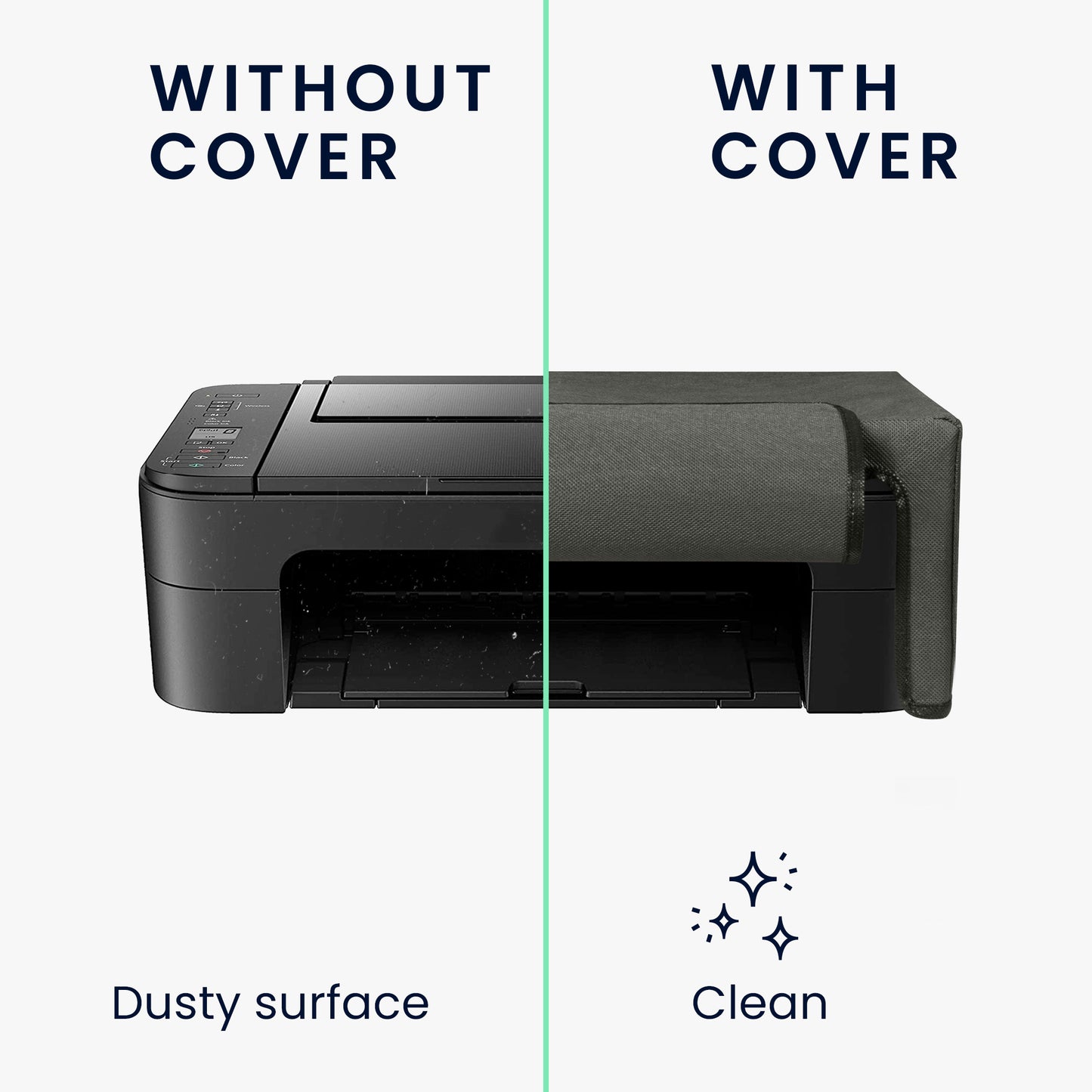 kwmobile Cover compatible with Canon PIXMA TS3550i / TS3551i - Printer Bag Case - Dust Cover Protective Hood Protective Case