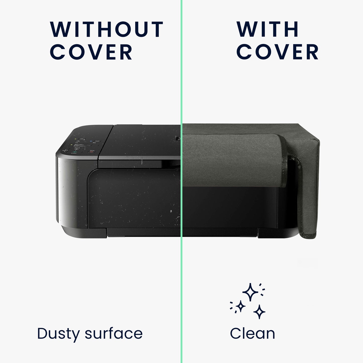 kwmobile Cover Compatible with Canon PIXMA MG3650 S - Bag Case Printer - Dust Cover Protective Hood Protective Case