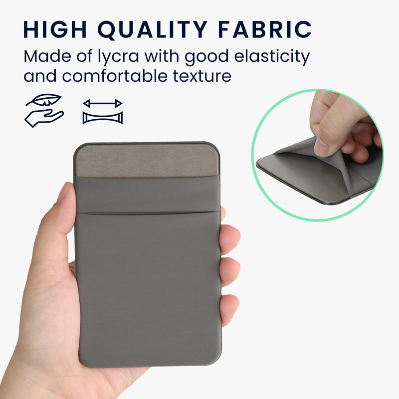 kwmobile Bag compatible with SanDisk Portable SSD, Samsung T7, Crucial X8, HDD - Holder for external SSD Hard Drive - 13x8cm - Elastic self-adhesive case