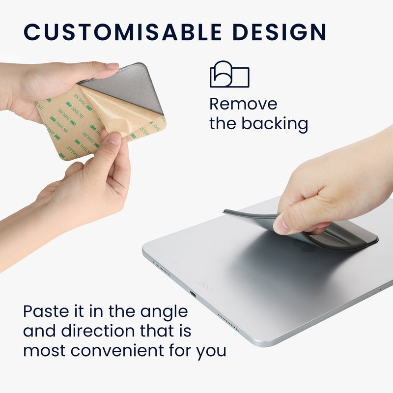 kwmobile Bag compatible with SanDisk Portable SSD, Samsung T7, Crucial X8, HDD - Holder for external SSD Hard Drive - 13x8cm - Elastic self-adhesive case