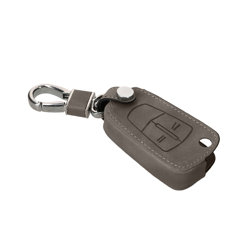 kwmobile Car Key Cover compatible with Opel Vauxhall 2-Button Folding Key Car Key Faux Leather Protective Case Key Cover