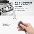 kwmobile Car Key Cover compatible with Opel Vauxhall 2-Button Folding Key Car Key Faux Leather Protective Case Key Cover