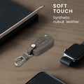 kwmobile Car Key Cover compatible with Opel Vauxhall 2-Button Folding Key Car Key Faux Leather Protective Case Key Cover