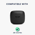 kwmobile Case for JBL Tune Flex Case - Headphone Protective Cover with Carabiner