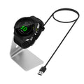 kwmobile USB Charger compatible with Garmin vivoactive 6 / vivoactive 5 / Forerunner 55 / 255 / 255 Music - USB Cable Charger Stand - Smartwatch Charging Station - Charging Cable with Stand Function
