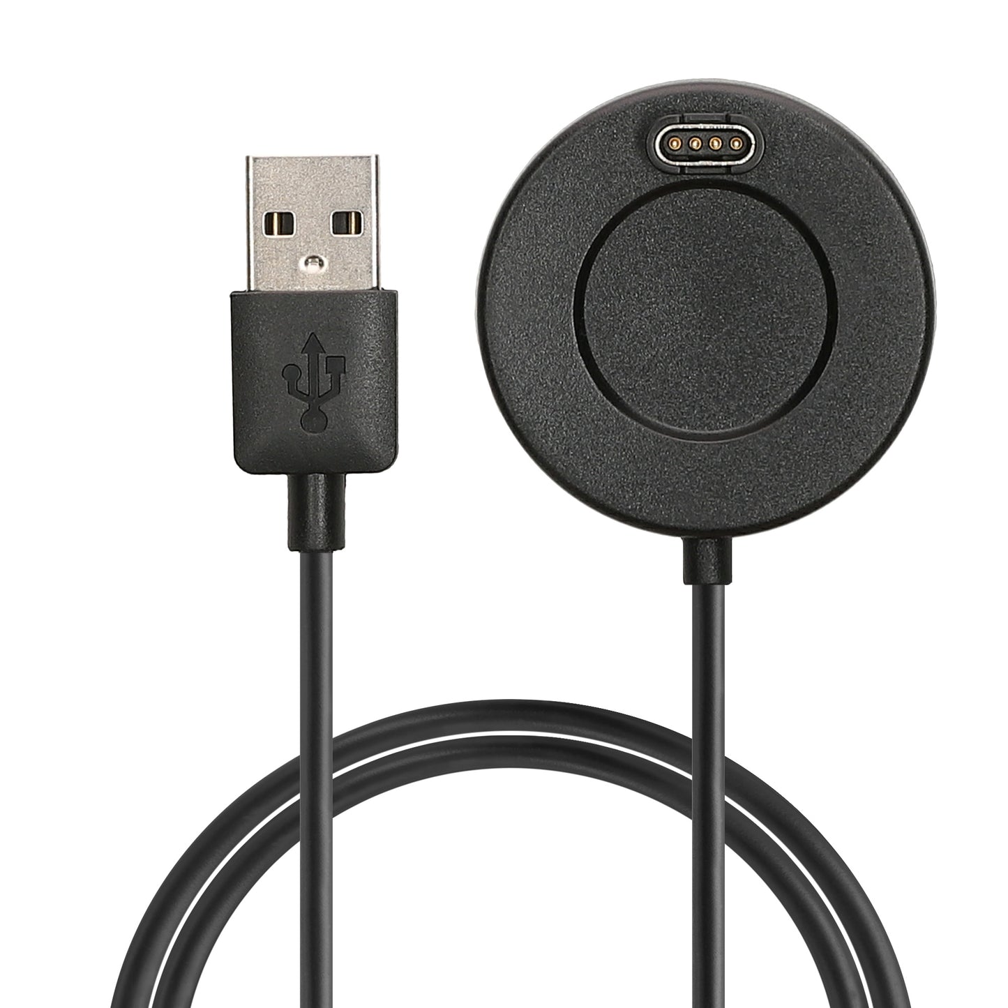 kwmobile USB Kabel Charger kompatibel mit Garmin Forerunner 55 965 955 265 255 165 / Vivoactive 5 / Vivoactive 6 / Epix Ladekabel - Smart Watch Ersatzkabel - Fitnesstracker Aufladekabel in Schwarz Schwarz  