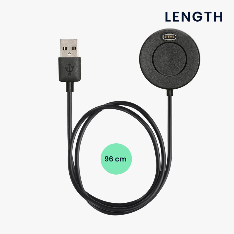 kwmobile USB Cable Charger compatible with Garmin Forerunner 55 965 955 265 255 165 / Vivoactive 5 / Vivoactive 6 / Epix Charging Cable - Smart Watch Replacement Cable - Fitness Tracker Charging Cable