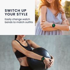 kwmobile Metall Adapter mit 22mm Bandbreite kompatibel mit Xiaomi Mi Band 8 Pro Uhrenarmband Smartwatch Armband
