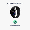 kwmobile USB Cable Charger compatible with OnePlus Watch 2 / Watch 3 Charging Cable - Smart Watch Replacement Cable - Fitness Tracker Charging Cable