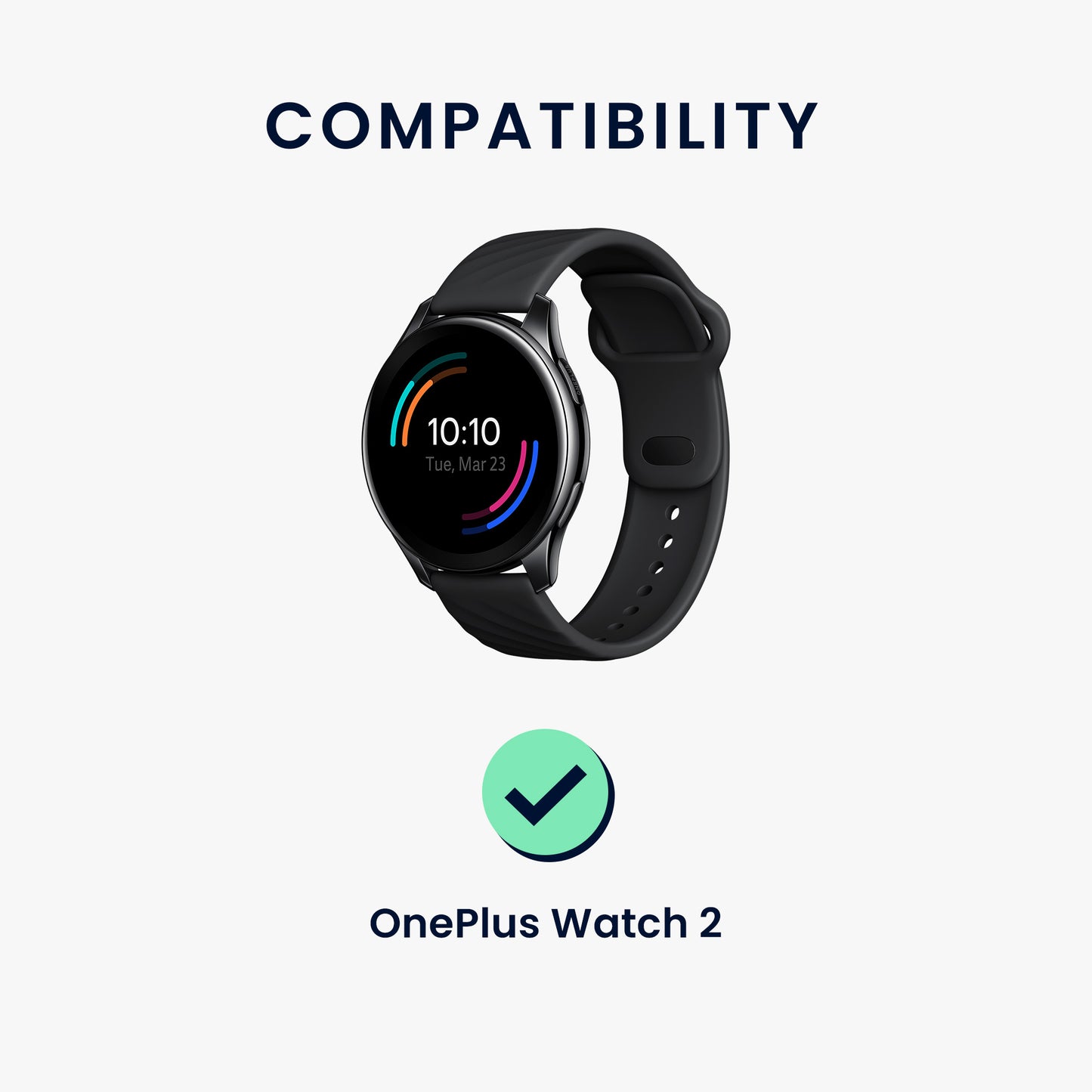 kwmobile USB Cable Charger compatible with OnePlus Watch 2 / Watch 3 Charging Cable - Smart Watch Replacement Cable - Fitness Tracker Charging Cable