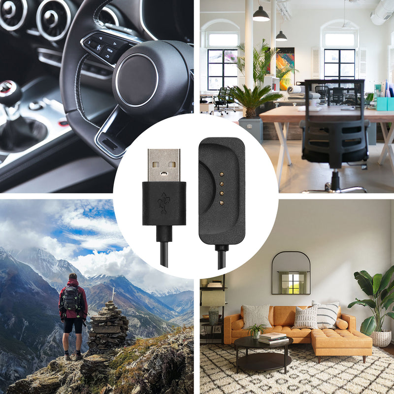 kwmobile USB Cable Charger compatible with OnePlus Watch 2 / Watch 3 Charging Cable - Smart Watch Replacement Cable - Fitness Tracker Charging Cable
