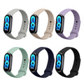 kwmobile 6x Sportarmband kompatibel mit Xiaomi Mi Band 10 / Mi Band 9 / 8 Armband - Großes Set Smartwatch Armband in verschiedenen Farben Mehrfarbig  